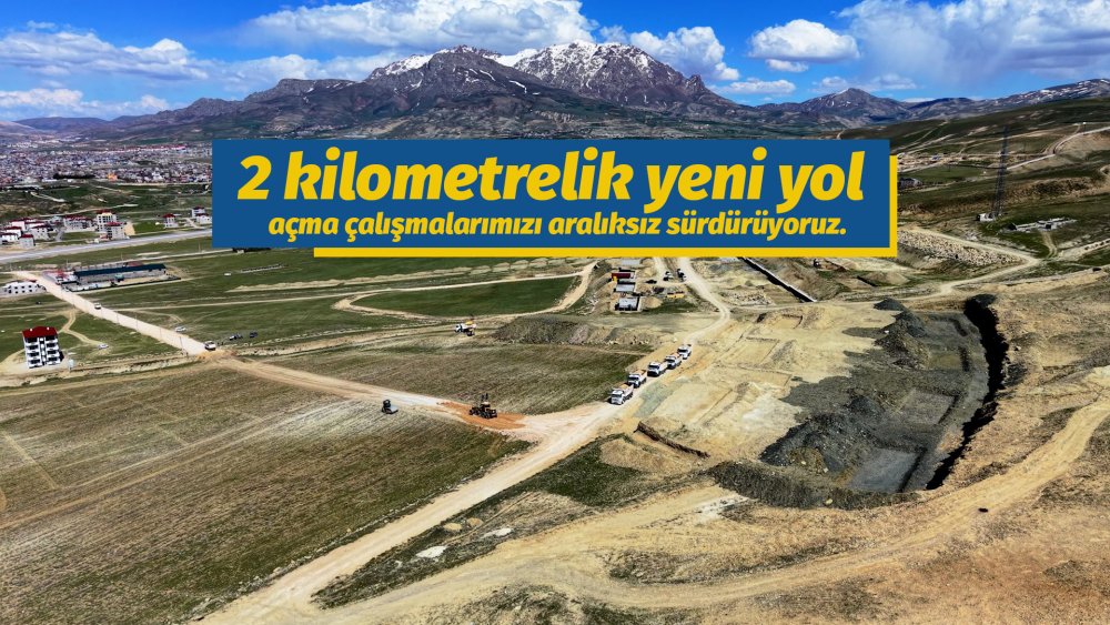 2 kilometrelik yeni yol