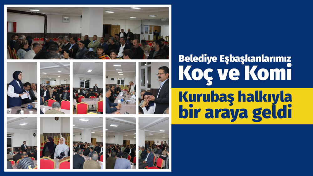 Belediye Eşbaşkanlarımız Koç ve Komi Kurubaş halkıyla bir araya geldi