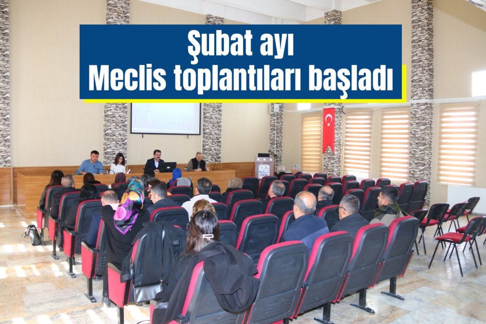 Belediyemiz meclis toplantıları başladı