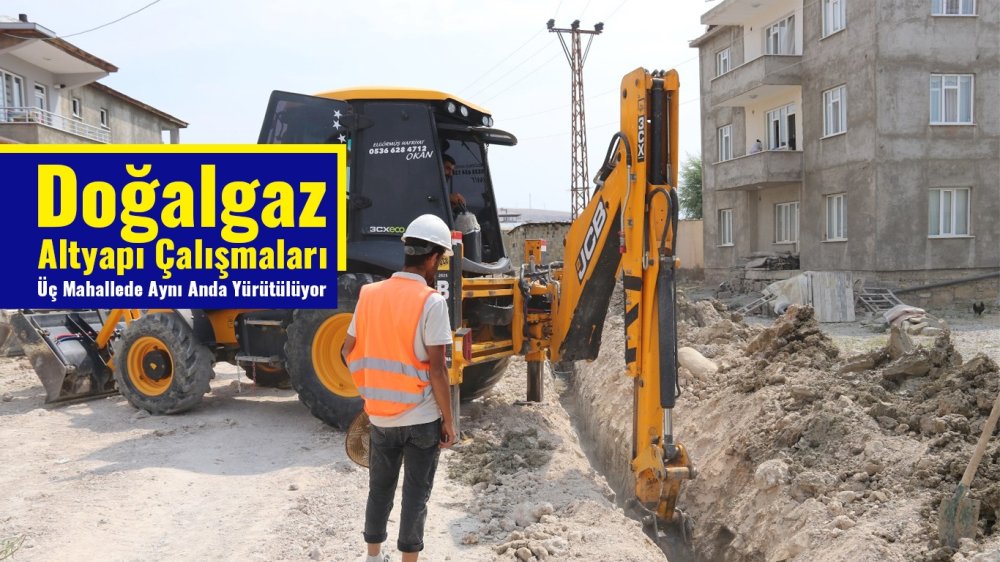 Doğal Gaz çalışmaları tüm hızıyla sürüyor