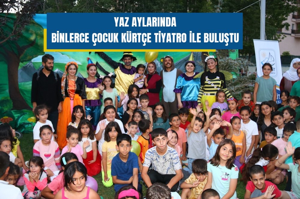 Edremitli binlerce çocuk yaz tatilinde Kürtçe tiyatro ile buluştu