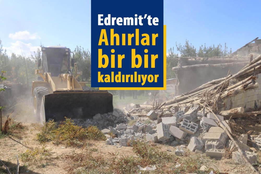 Edremit’te ahırlar bir bir kaldırılıyor