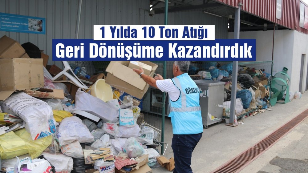 Edremit’te bir yılda 10 ton atık geri dönüşüme kazandırıldı