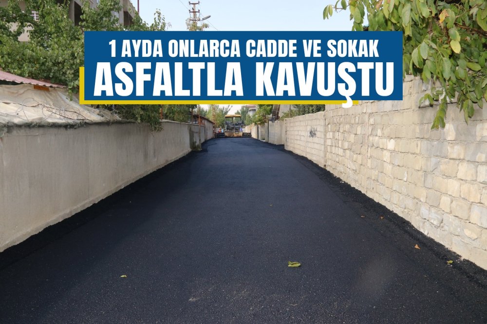 Son bir ayda 9 kilometre yol asfaltlandı