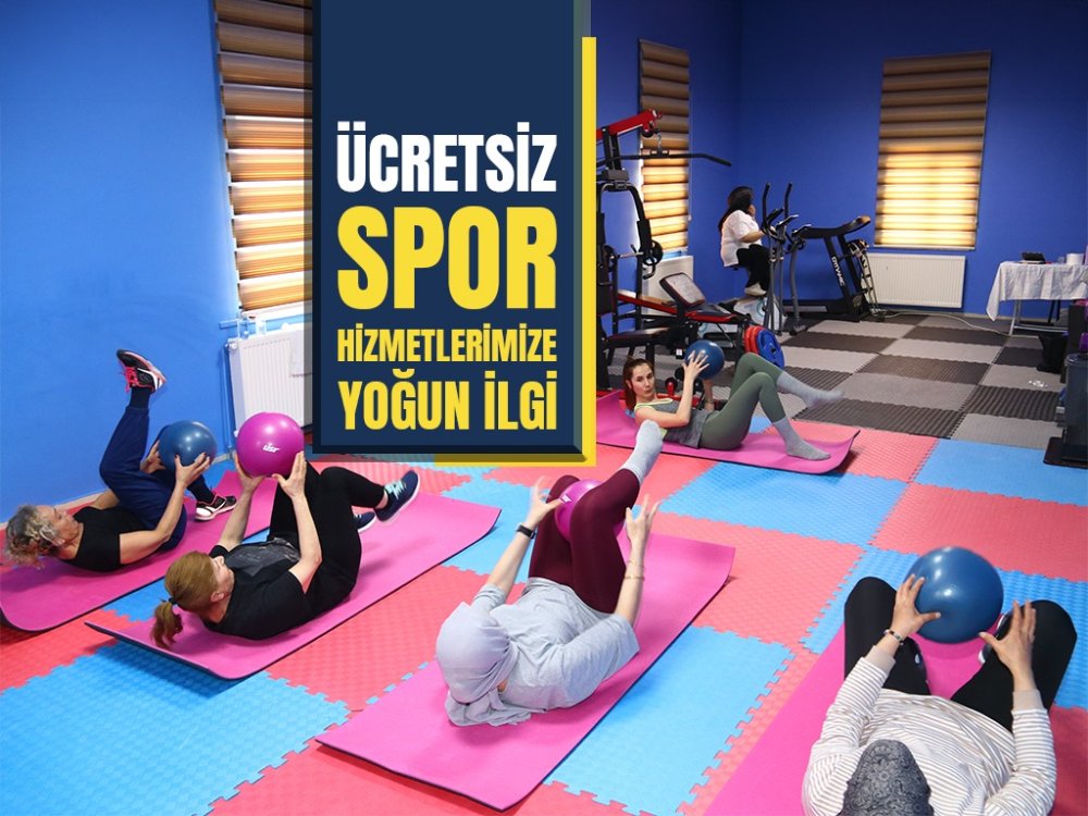 Ücretsiz spor kurslarına yoğun ilgi