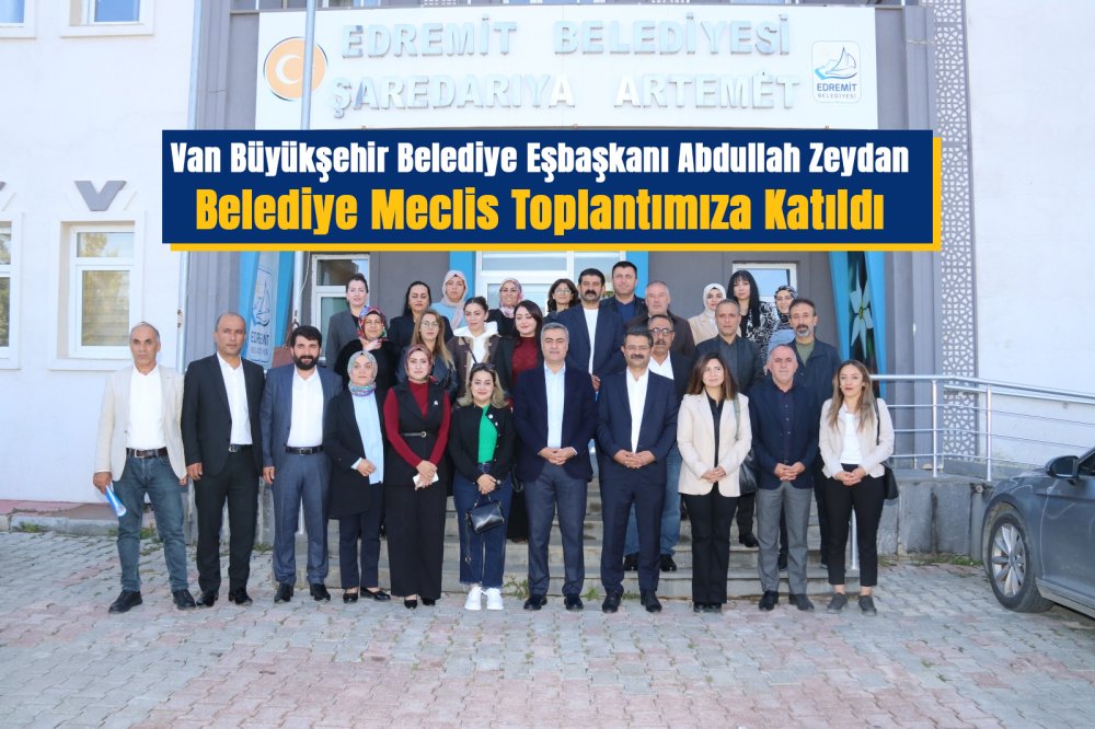 Van Büyükşehir Belediye Eşbaşkanı Zeydan Edremit Meclisi’nde